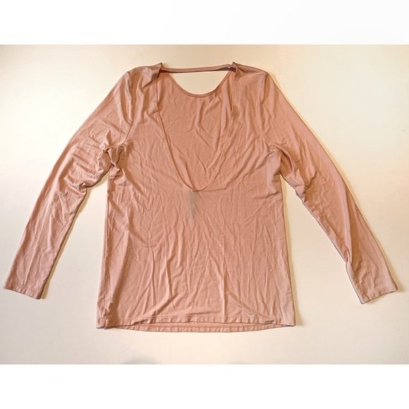 Kyodan Light Pink Athleisure Loungewear Stretchy Long Sleeve Blouse Size XS - Picture 3 of 4